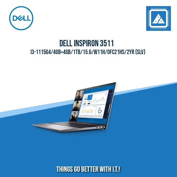 DELL INSPIRON 3511 I3-1115G4/4GB+4GB/1TB | BEST FOR STUDENTS LAPTOP DELL INSPIRON 3511 I3-1115G4/4GB+4GB/1TB | BEST FOR STUDENTS LAPTOP